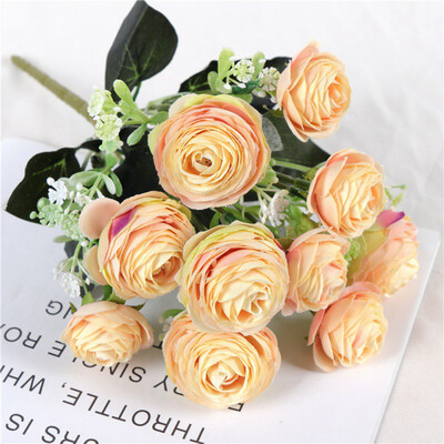 

Camellia Rose Flower Living Room Decoration Simulation Fake Flower Festive Party Supplies Artificial Decorations