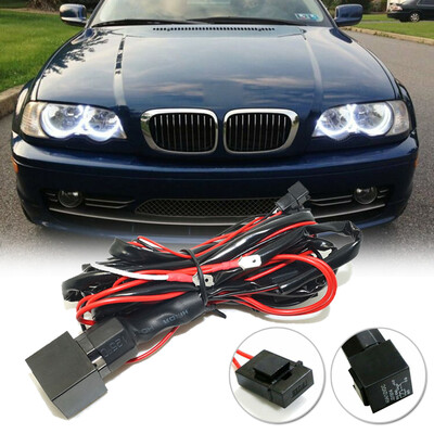 

Angel Eye Halo Ring 4 LEDCCFL Relay Harness Fade-In-Out Replace Parts For BMW