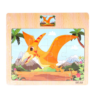 

Siaonvr Wooden Jigsaw Puzzle toy Children Cartoon Animal Traffic Learning Puzzle Toys
