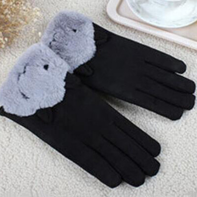 

Full Finger Cute Women Gloves Winter Outdoor Sport Cycling Clothing Touch Screen