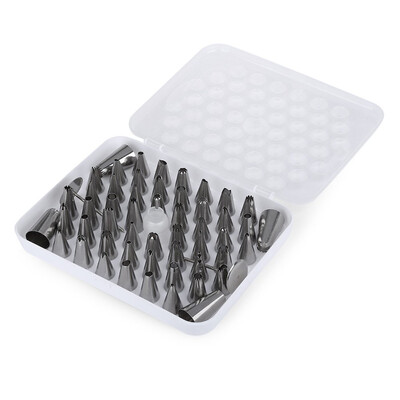 

304 Stainless Steel 52PCS Baking Seamless Cream Pastry Tools Cake Decorating Nozzle