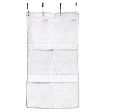 

〖Follure〗6 Pocket Bathroom Tub Shower Bath Hanging Mesh Organizer Caddy Storage Bag Hook