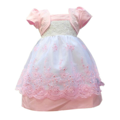 

Baby Girl Puff Sleeve Party Dress One Piece Dress Chiffon Toddler Princess Dress