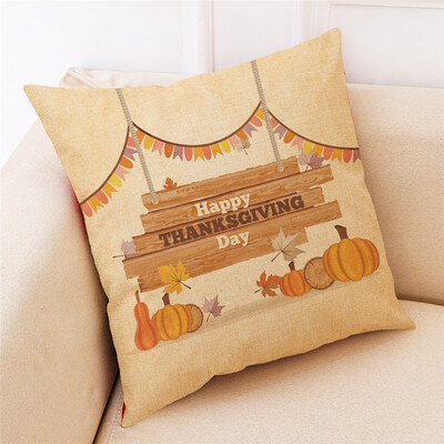 

Tailored Happy Thanksgiving Day Pillowcase Gifts Pillow Cover Home Decoration 18x18Inch