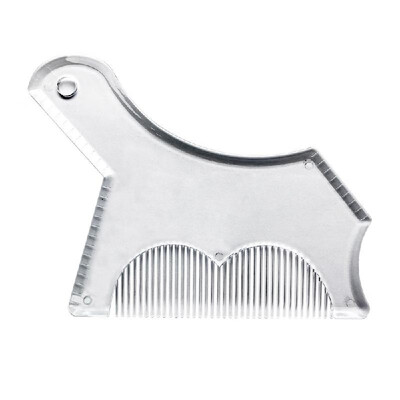 

Beard Shaper with Inbuilt Comb for Shaping & Styling Tool Beard Guide Shaper Stencil Works with Beard Trimmer or Razor for Beard