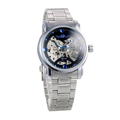 

Winner Men Luxury Business Automatic Mechanical Watch Fashion Stainless Steel Band Skeleton Wrist Watch