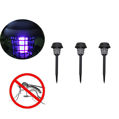 

〖Follure〗3PC Solar Powered LED Light Mosquito Pest Bug Zapper Insect Killer Lamp Garden