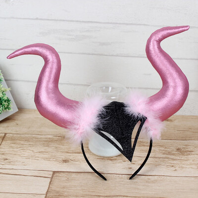 

Special Ox Horn Cosplay Headdresses Sheep Horns Handmade Gothic Headband Halloween Prop Hairband Durable Long Lasting
