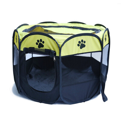 

Pet Tent Portable Removable Waterproof Folding Dog House Soft Kennel Cat Cage