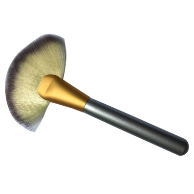 

2017 Large Slim Fan Makeup Brush Blending Highlighter Face Contour Powder Brush