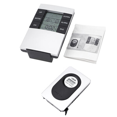 

433MHz Wireless Weather Station Alarm Clock Temperature&Humidity Tester Indoor Outdoor Thermometer Hygrometer