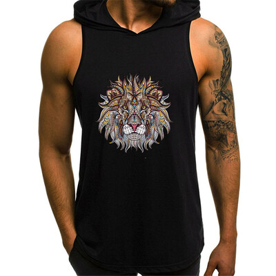 

Toponeto Men Fashion Printing Style Design Sport Casual Shirts Sleeveless Tops Blouse