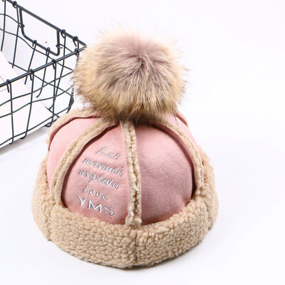 

Autumn&winter hat women Korean version of the big hair ball thickened warm hat ladies fashion hundred plush landlord hat tide