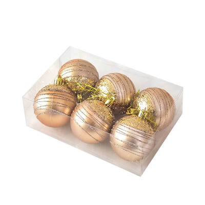 

6pcslot Christmas Tree Decor Ball Bauble Xmas Party Hanging Ball Ornament decorations for Home Christmas decorations Gift