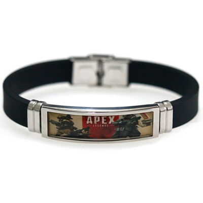 

Legend escape Game Silicone Wristband Bracelet Stainless steel Vintage
