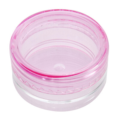 

15Pcs Transparent Pink Plastic Sample Container Cream Packaging Box Cosmetics Storage Travel