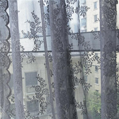 

Best Price For Tulle Voile Floral Window Curtain Panel Drapes Room Valances Screening