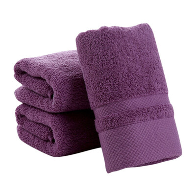 

Bathroom High Quality 100 Cotton Solid Face Towel Bath Towel For Adults Fast Drying Soft Water Absorption Towel