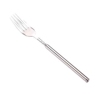 

Stainless Steel Telescopic Fork DIY Extendable Dinner Fruit Dessert Long Fork Cutlery Kitchen BBQ Accessories