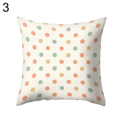 

Fresh Flower Stripe Dot Square Throw Pillow Case Cushion Cover Bedding Articles