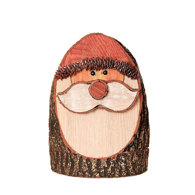 

Toponeto Christmas Wooden Pile Snowman Desktop Decoration Home Party Ornaments