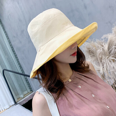 

Net red fisherman hat female Korean version of the tide hundred sun hat sun-protected UV big along the face day summer sun hat