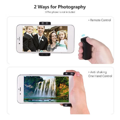 

YUNTENG Wireless Phone Photo Remote Shutter Clip BT Remote Control with 14-inch Thread Compatible with Tripod Monopod Selfie Stic