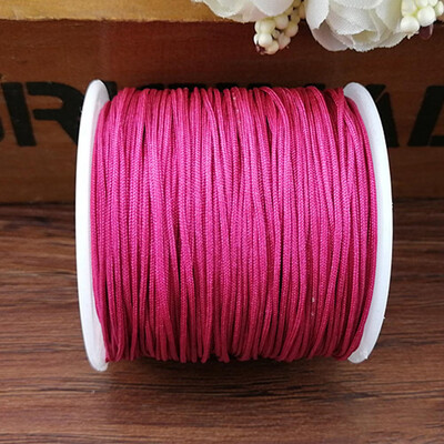 

1Pc 45M Nylon Cord Thread Chinese Knot Macrame Cord Bracelet Braided String Diy 17 Colors