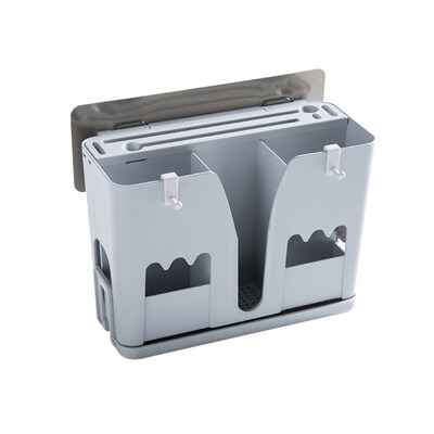 

Kitchen Wall Mounted Chopsticks Spoon Organizer Shelf Strainer Storage Holder