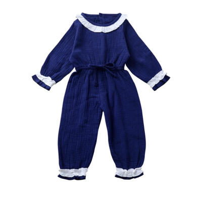 

Autumn Infant Baby Girls Boys Jumpsuit Fashion Long Sleeve Solid Print Kids Casual Bodysuit Jumpsuit