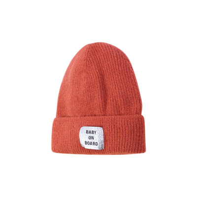 

Children Winter Warm Cap Boys Girls Cute Autumn Winter Warmer Kids Baby Letter Print Hats Wool Hemming Caps
