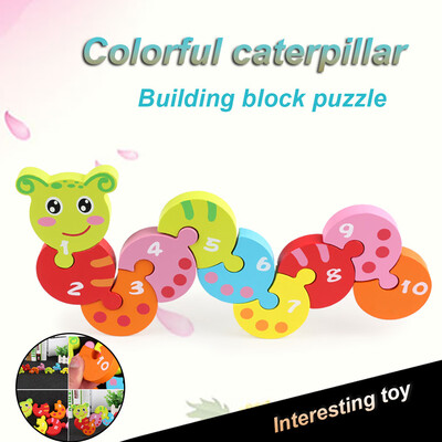 

YIWULAWooden Education toys Variety Colorful Shape Matching Puzzle Blocks Toy Animal