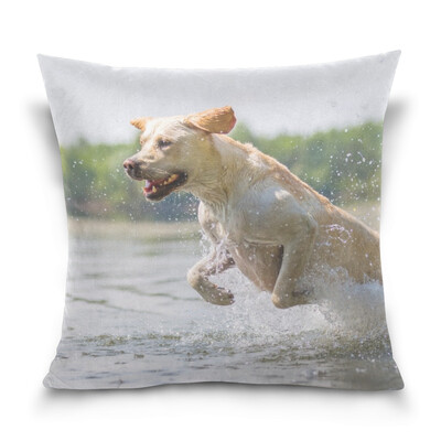 

ALAZA Throw Pillow Case Decorative Pillow Covers 16 X 16 inch Labrador Retriever Pattern Pillowcase