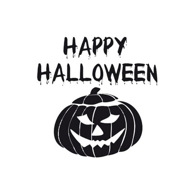 

Happy Halloween Pumpkin Pattern Wall Stickers For Halloween Party Removable Self-Adhesive Stickers Living Room Wall Decorations