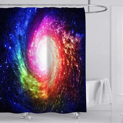 

〖Follure〗New Waterproof Shower Curtain with 12 Hooks 3D Printed Bathroom Polyester