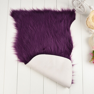 

Gobestart Soft Rug Chair Cover Artificial Advanced Fibers Warm Hairy Carpet Seat Pad New