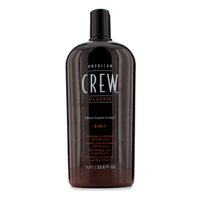 

AMERICAN CREW - Men 3-IN-1 Shampoo Conditioner & Body Wash 1000ml338oz
