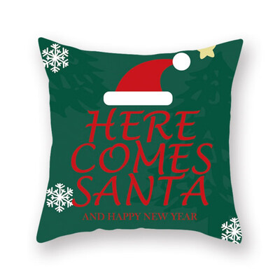 

Merry Christmas Throw Pillow Cushion Covers Decorative Pillowcases For Holiday Couch Bed Sofa Decor Xmas Gift