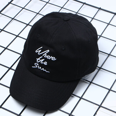 

2019 New Letter Embroidered Baseball Hat Soft Top Curved Hat Joker Leisure Male&Female Couple Student Cap