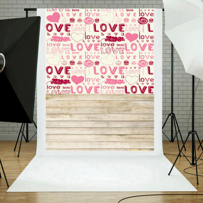 

Toponeto Valentines Day Love Heart Photography Backdrop Vinyl Photo Background Prop Gift