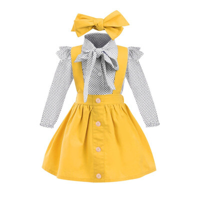 

Baby Girls Strap Dress 2018 Autumn Children Clothes Sweet Overalls Dresses Kids Cotton Princess Vest Dress