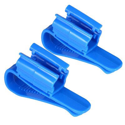 

2pcs Multi-functional Hose Holder Blue Plastic Adjustable Fish Tank Aquarium Filtration Bucket Mounting Clip for 8-16mm Water Pipe