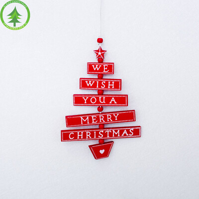 

Toponeto Merry Christmas Colorful Wooden Pendants Ornaments Kid Gift