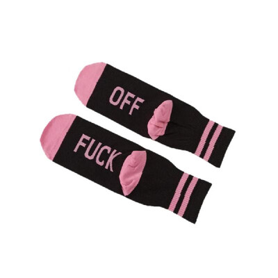

A Pair Unique Words Series Comfortable Cotton Hose Socks Warm&Breathable Sock for Men Women Autumn Winter