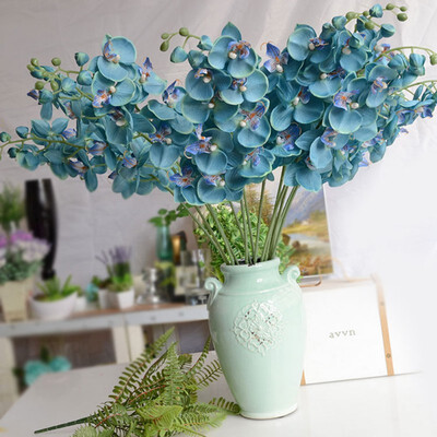 

1 Head Romantic Butterfly Orchid Flower Silk Floral Party Wedding DIY Home Decoration