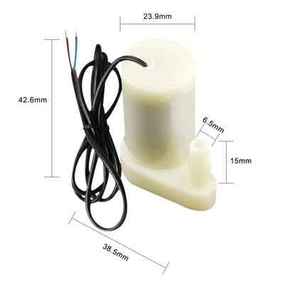 

Micro Submersible Water Pumps Motor Mini Water Pump Low Noise Motor Pump Aquarium Vertical Fountain DC 3-45V 100LH