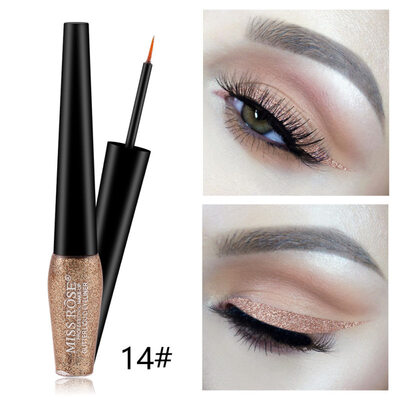 

MISS ROSE Glitter Metallic Liquid Eyeshadow Waterproof Shimmers Eye Cosmetics