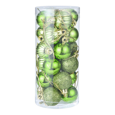 

JPGIF 24Pcs 30mm Christmas Xmas Tree Ball Bauble Hanging Home Party Ornament Decor