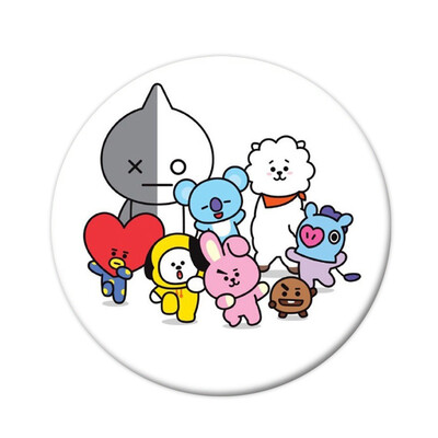 

KPOP BTS Bangtan Boys Same Style Badge Cute Cartoon Image Brooch Bag Pendant Boys Girls Accessories Hot Gift for Fans