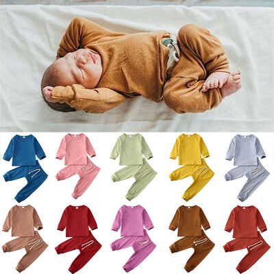 

Newborn Baby Boy Girl Clothes Long Sleeve Top Pants Autumn Outfits Set Tracksuit